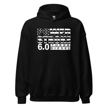 6.0 Power Stroke Stars And Stripes Hoodie in Black